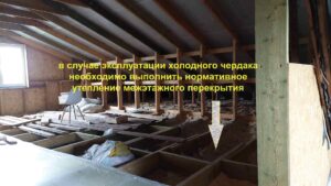 Принять решение по помещению и выполнить соответствующие работы - холодный чердак или тёплая мансарда